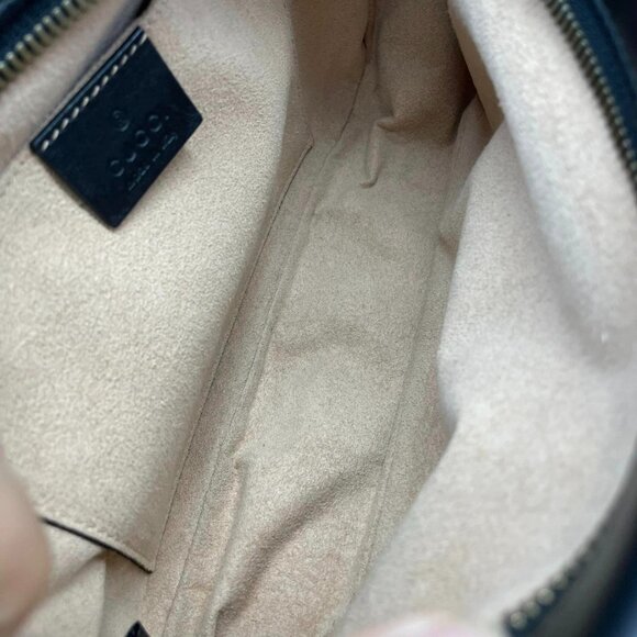 100% Authentic GUCCI Black Marmont Leather Shoulder Bag - Picture 11 of 14